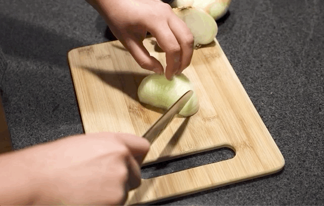 Gif of dicing an onion