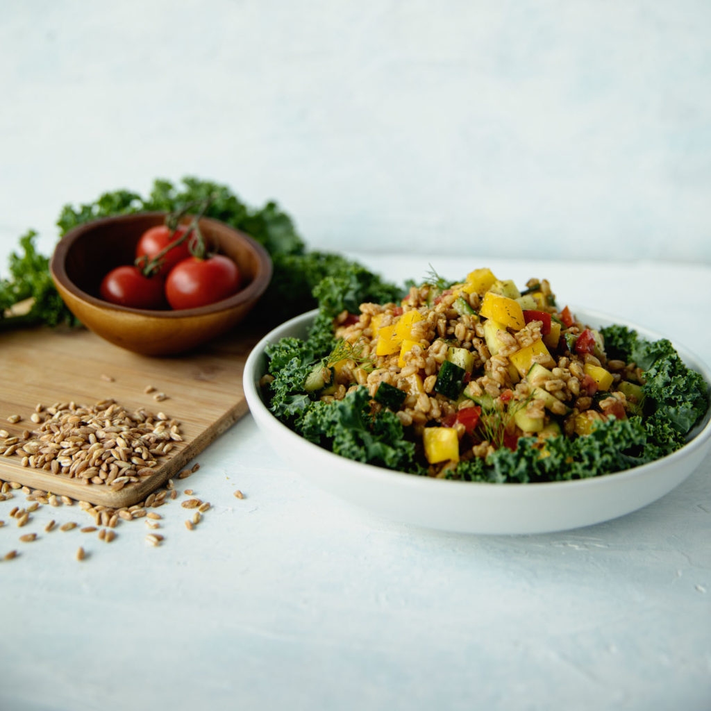 Summer Vegetable Farro Salad – Eating Curious